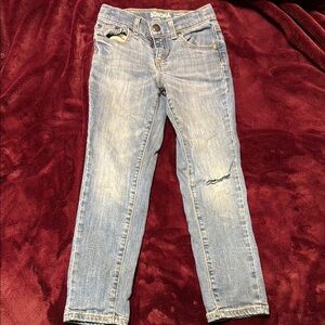 Sonoma Blue Skinny Jeans with Distressed Details